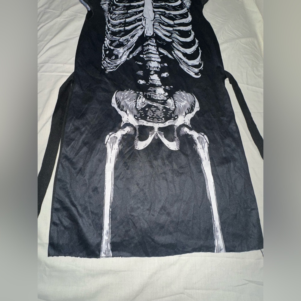 Women’s Skeleton Dress - Black and White - Picture 4 of 15